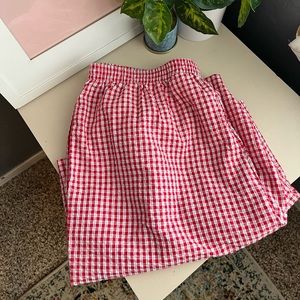 Red Checkered Shorts
